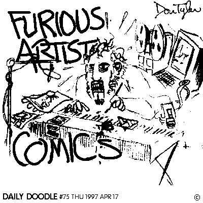 Furious Artist Comics--the multimedia madman at work