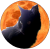 Cat before Full Moon
