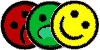 anger, fear, smile