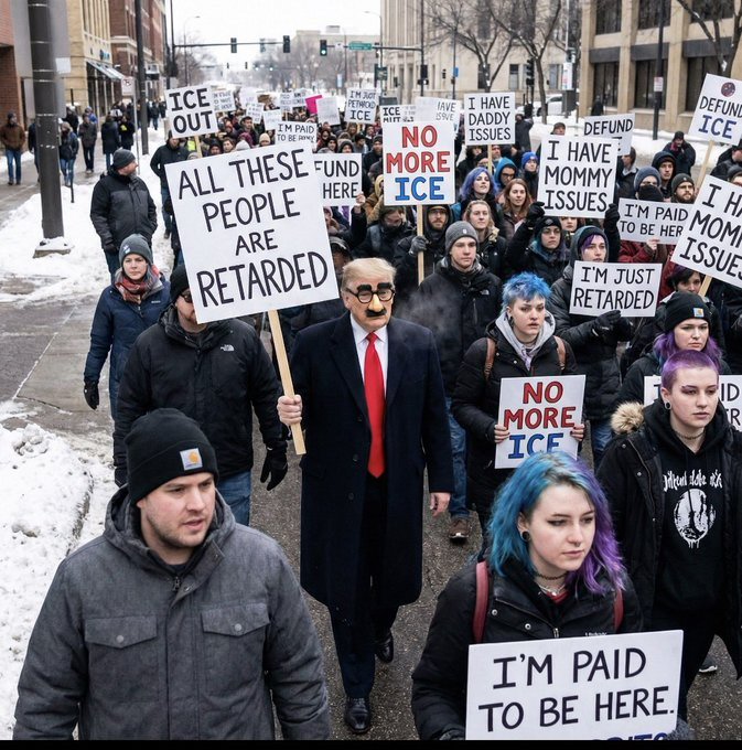 All these marchers are retarded