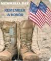 Memorial Day - boots, flags