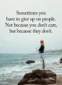 Because they don't care