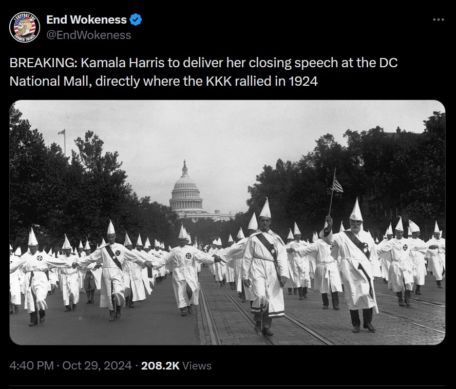 KKK marchers
