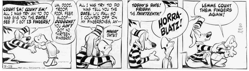 Churchy & Beauregard on Friday the 13th - Pogo