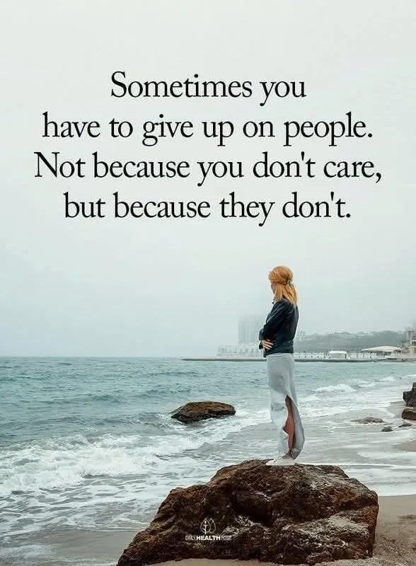 Because they don't care
