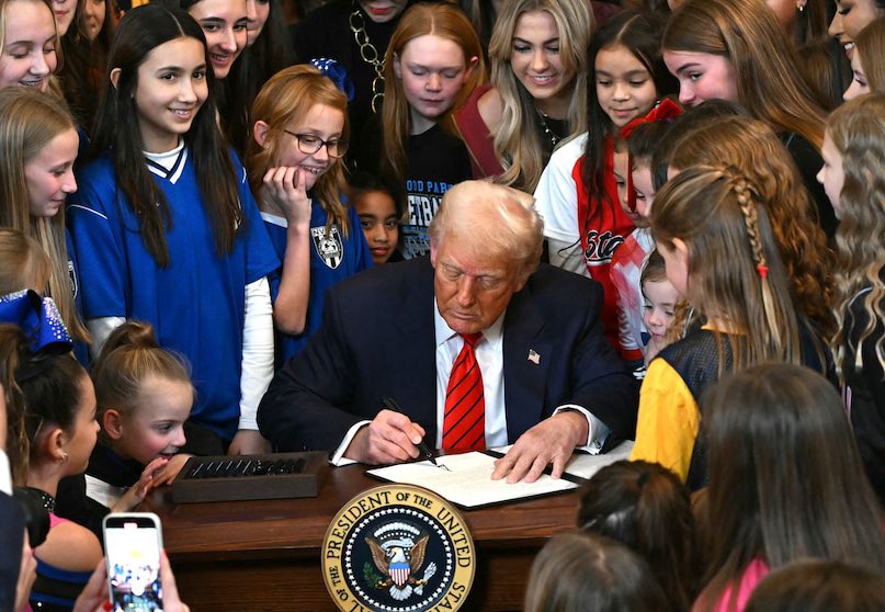 Trump signs women in sports bill