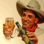 Ballantine Ale Cowboy