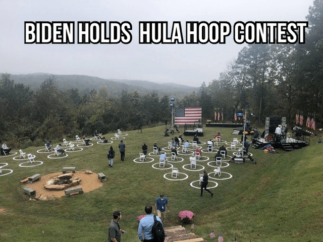 Biden holds hula-hoop contest