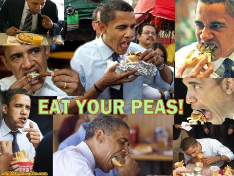 Obama eats!