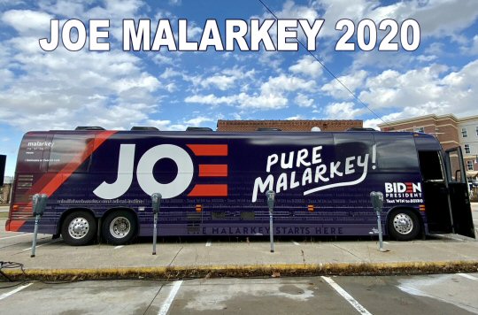 Joe Biden Pure Malarkey Bus