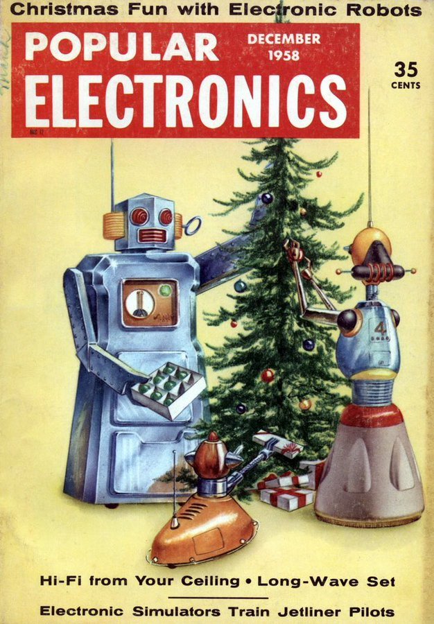 Robot Christmas, Popular Electronics, 1958