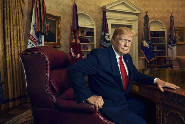 President [in Exile] Trump, portrait for the Smithsonian