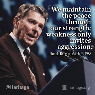 Reagan: Peace through strength