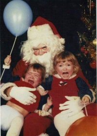 Santa terrifying tots