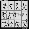 Stickman plays with his yoyo