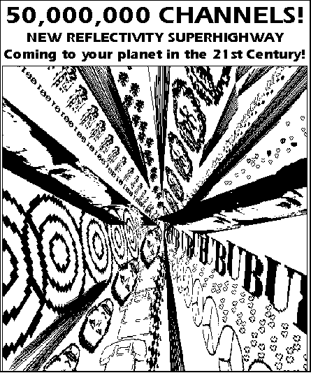 50,000,000 CHANNELS! NEW REFLECTIVITY SUPERHIGHWAY coming to your planet in the 21st Century!