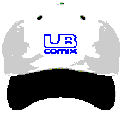 [Cap with UB Comix logo]